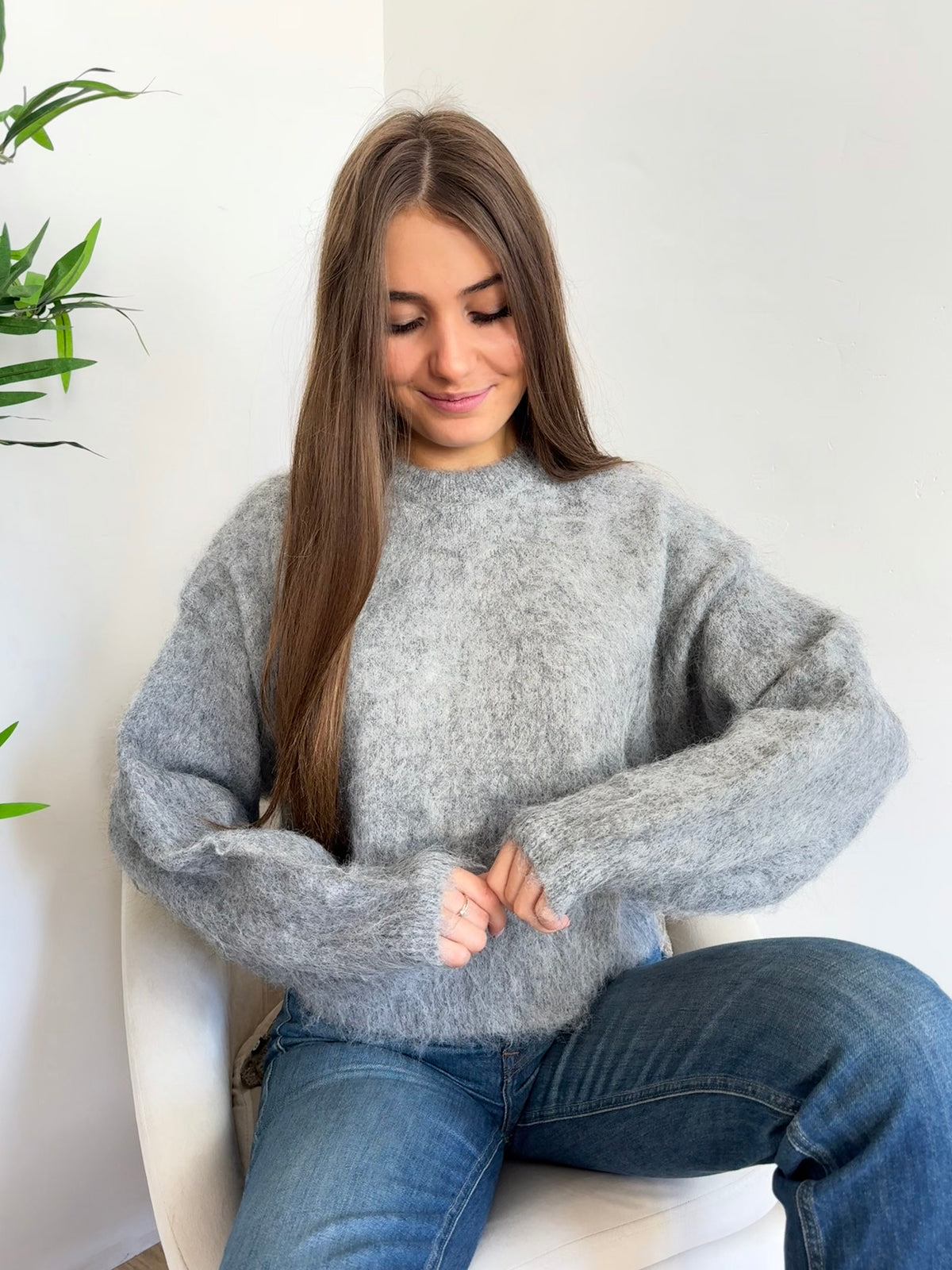 Pull effet mohair