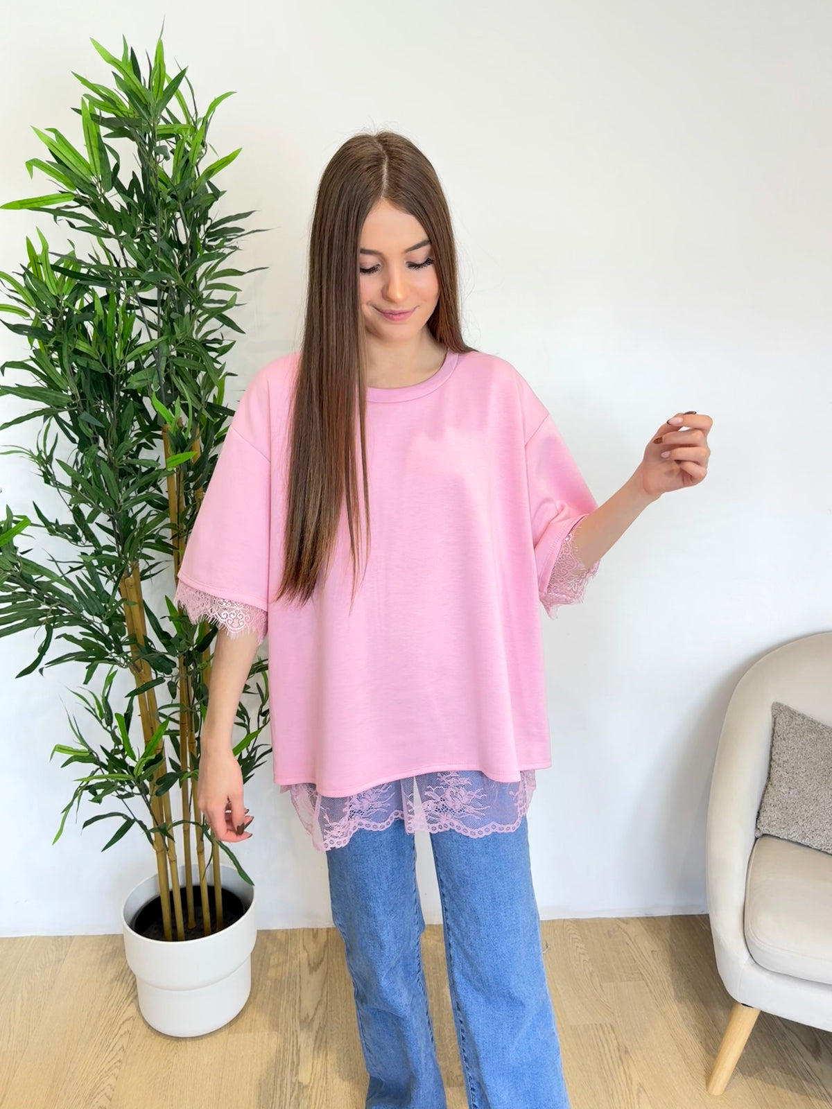 T-shirt dos en dentelle