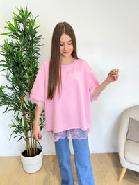 T-shirt dos en dentelle