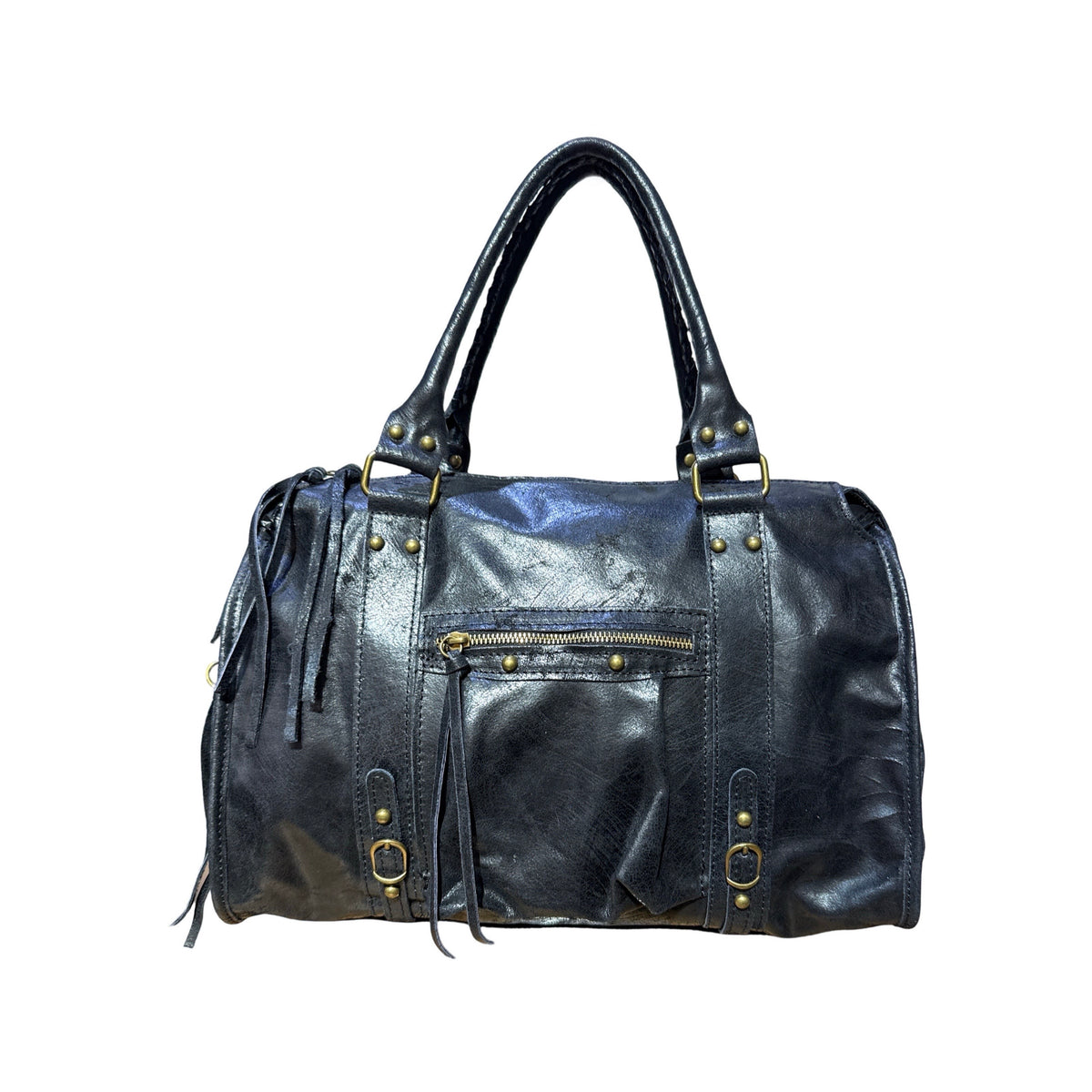 Sac Anna XXL Noir 100% Cuir Mat
