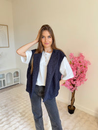 Veste sans manches Jade Bleu Marine