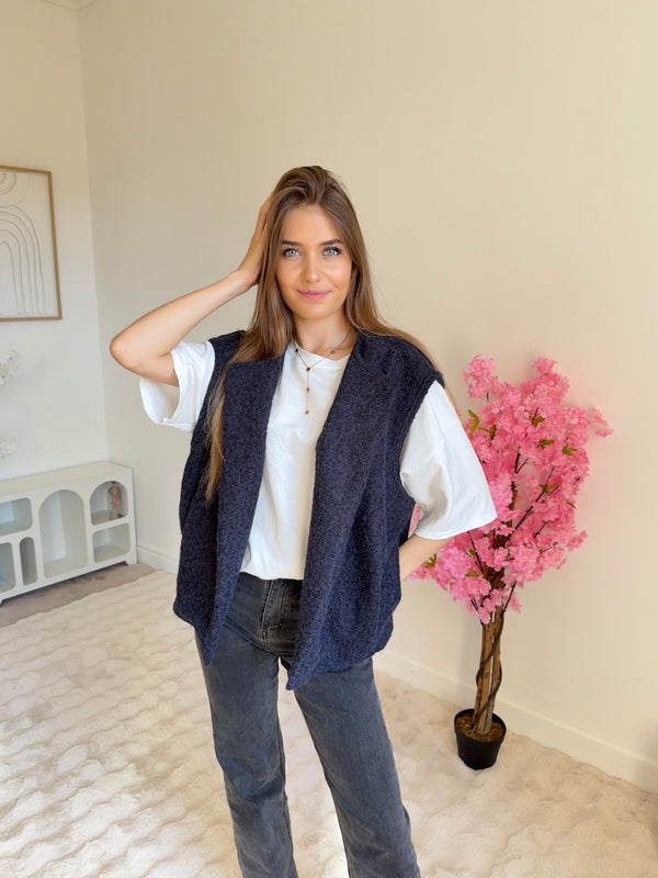 Veste sans manches Jade Bleu Marine