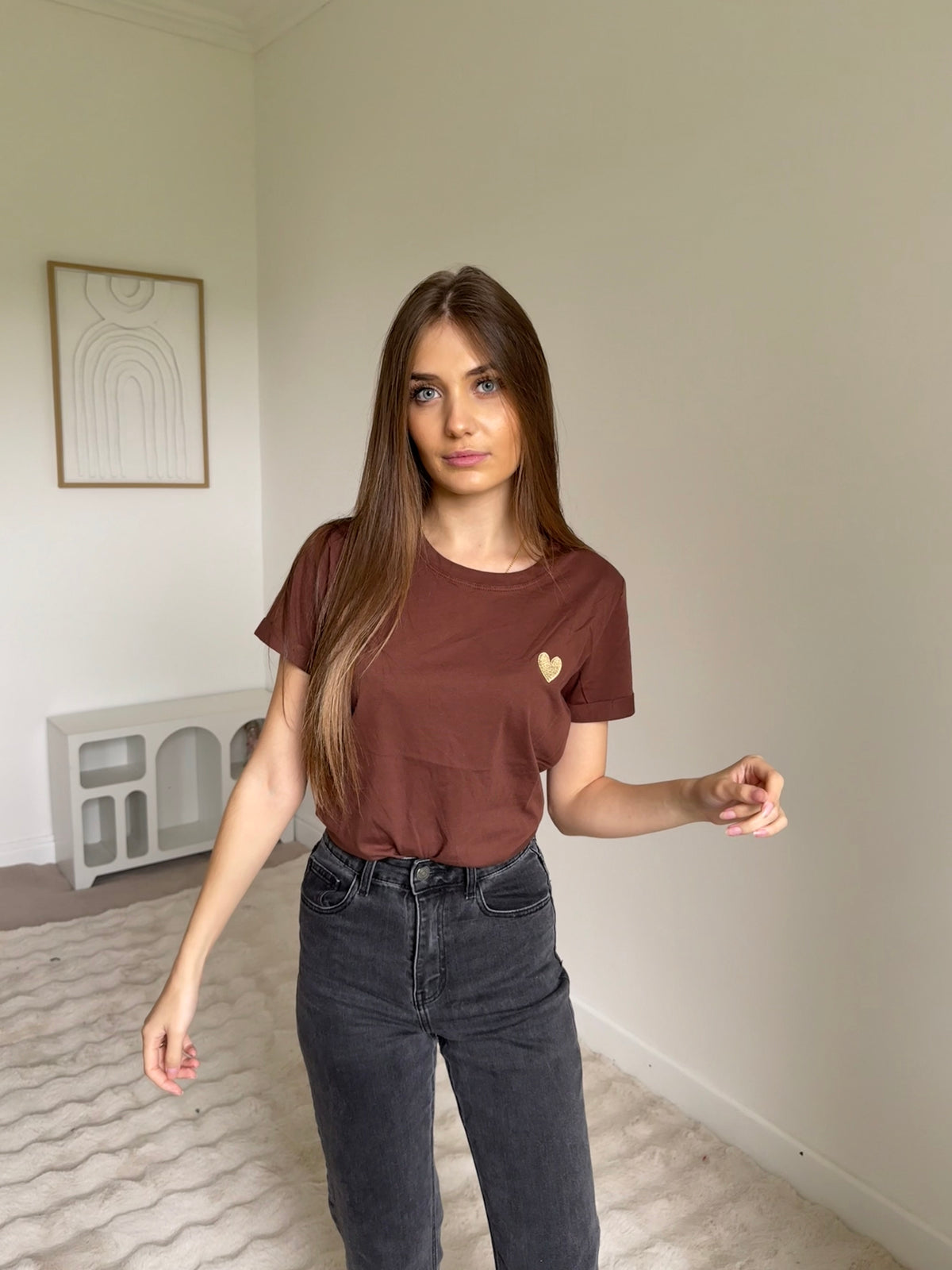 T-Shirt Cœur choco 100% Coton