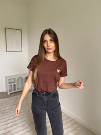 T-Shirt Cœur choco 100% Coton