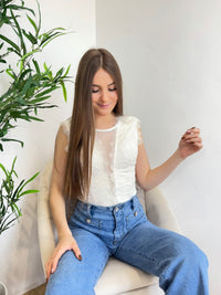 Body en dentelle dos nu blanc