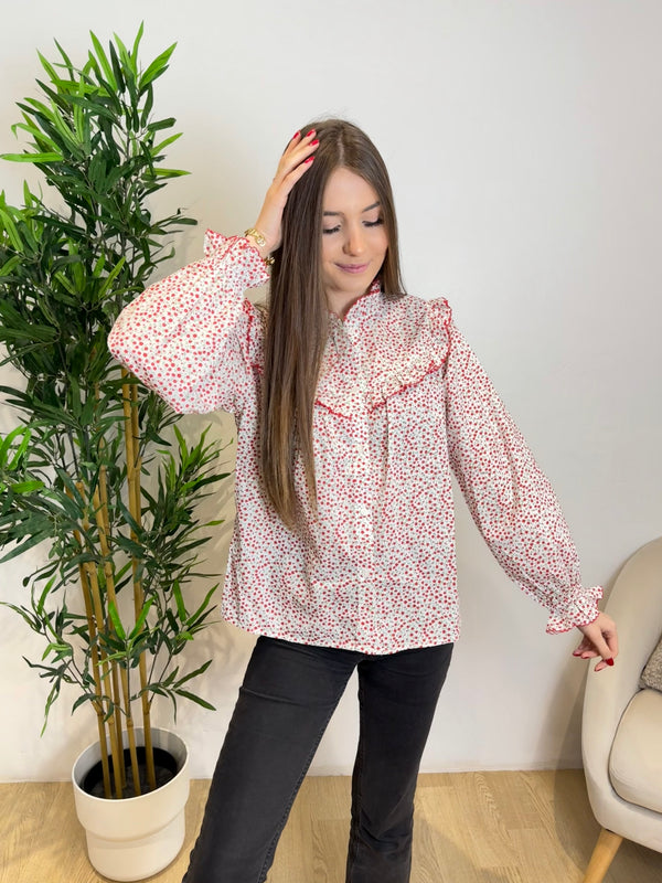 Blouse en coton à motifs