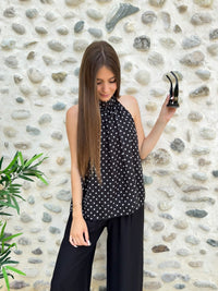 Blouse fluide à pois