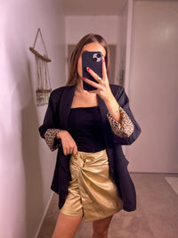 Serena Gold Skirt-Shorts