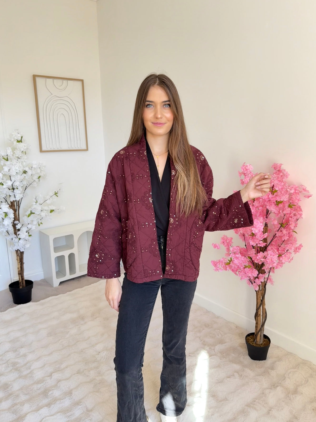 Veste Star bordeaux