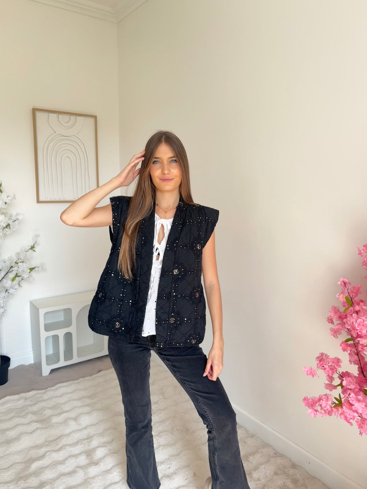 Veste sans manches Star Noir