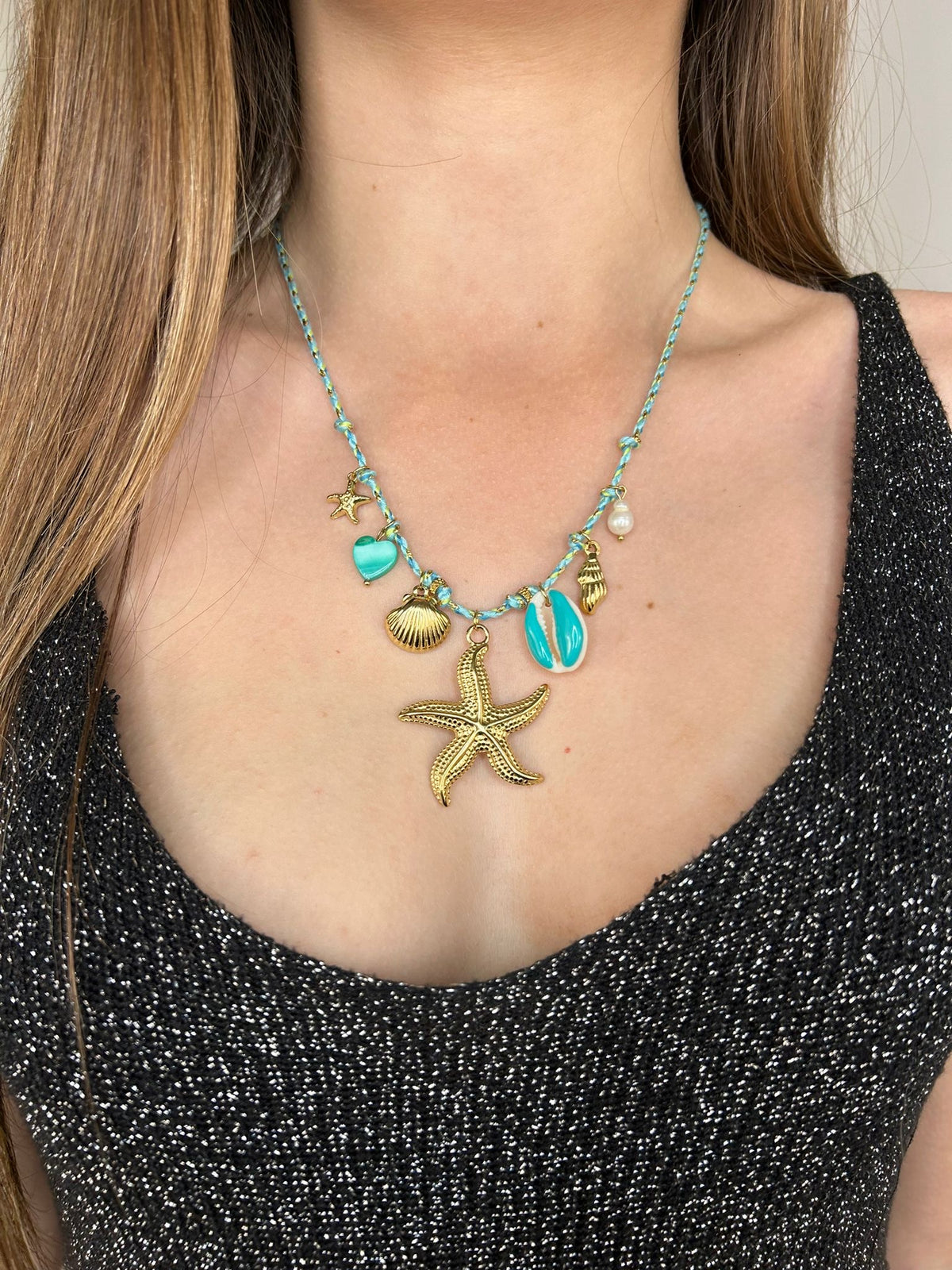 Collier Étoile bleu