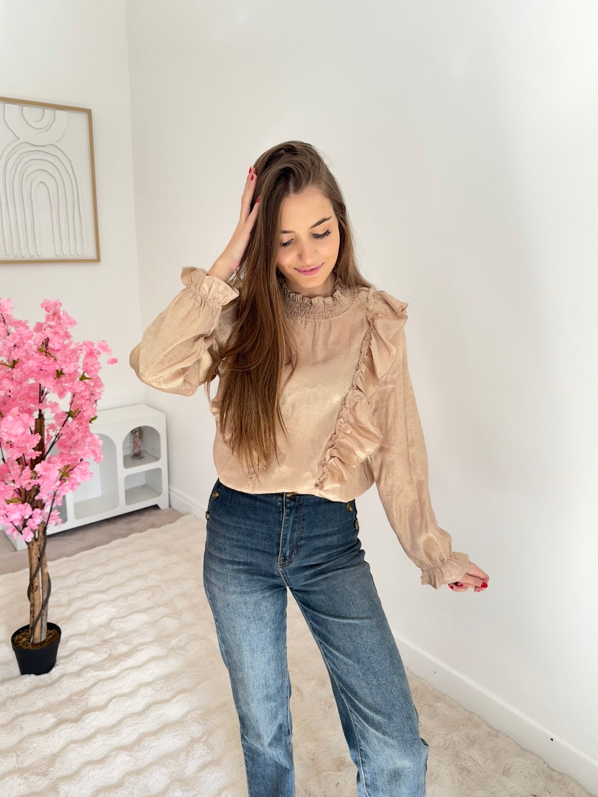 Blouse doré