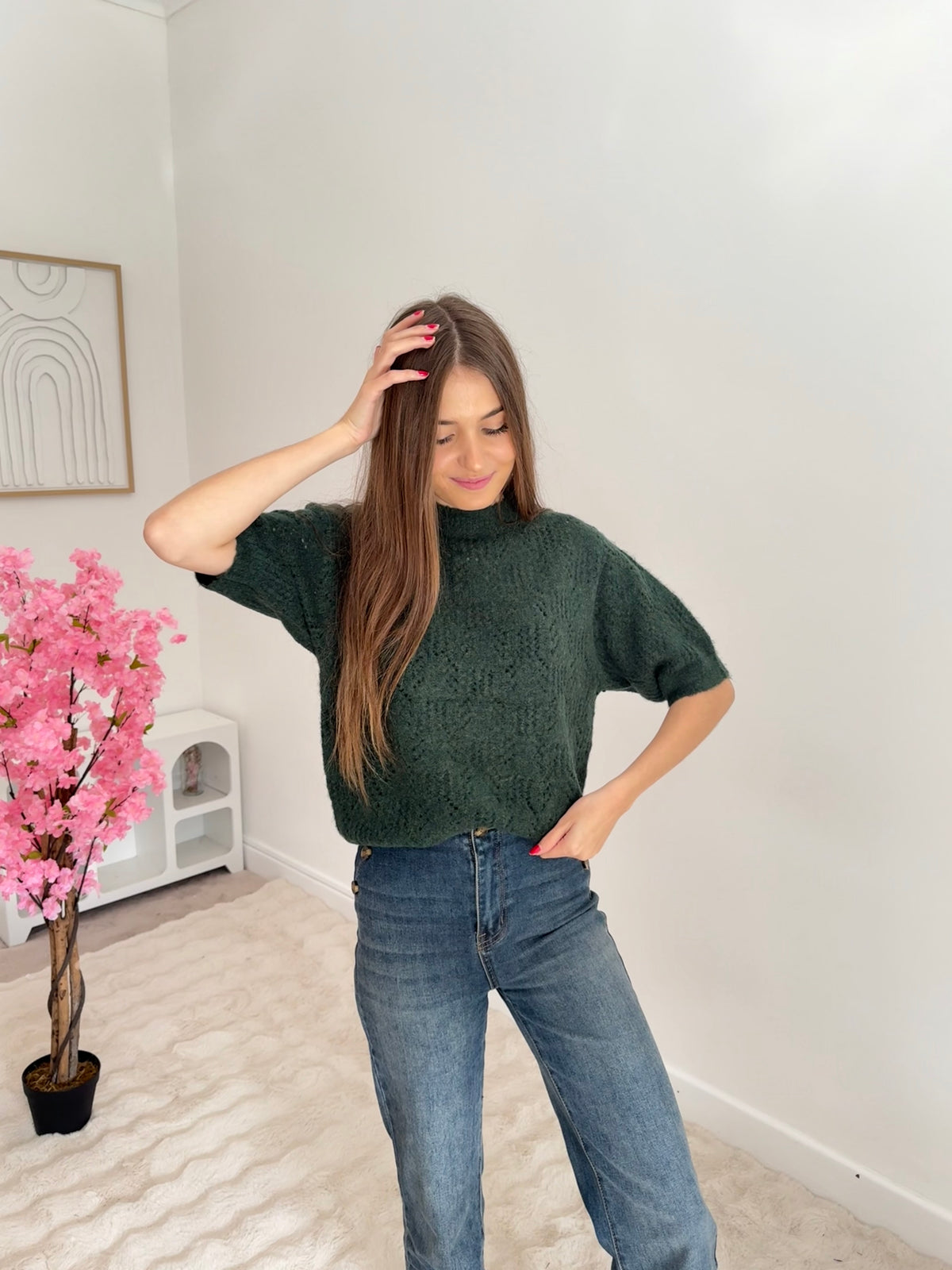Pull vert sapin