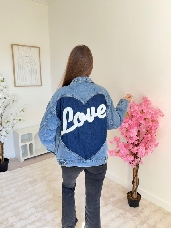 Veste en jeans Love