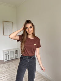 T-Shirt Cœur choco 100% Coton