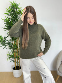 Pull col montant en Alpaga