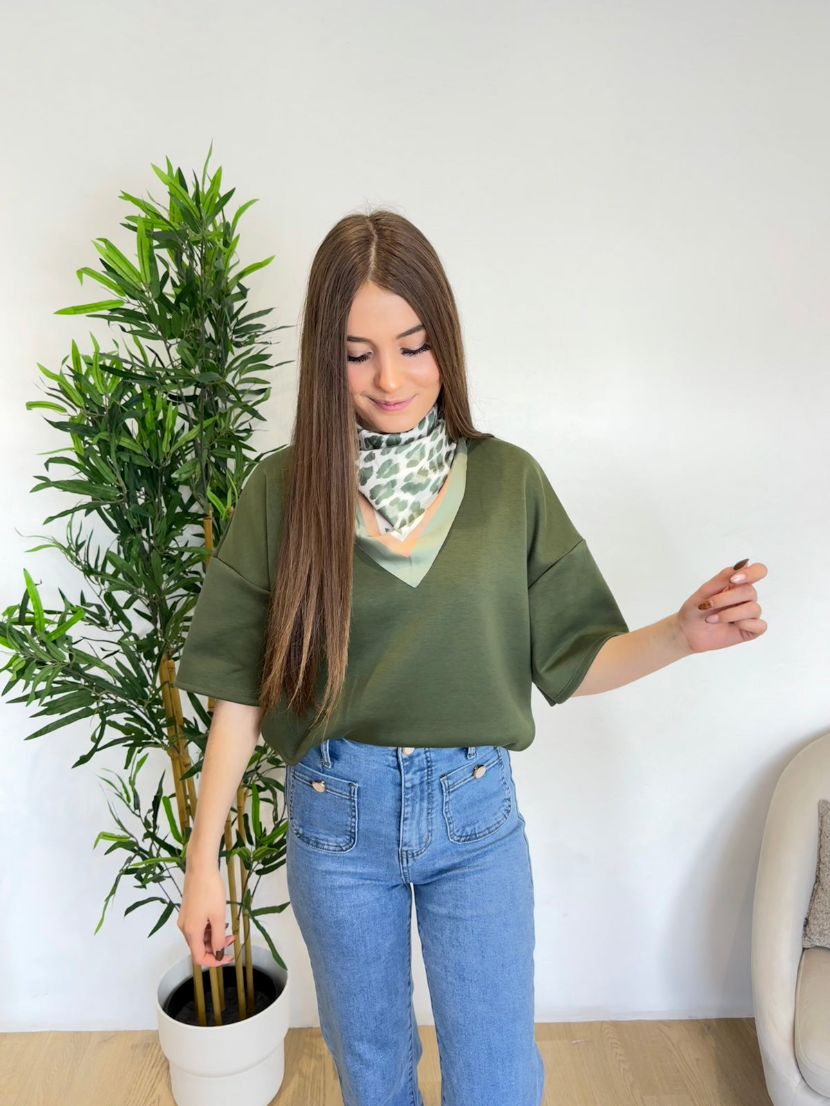 T-shirt avec foulard(précommande)