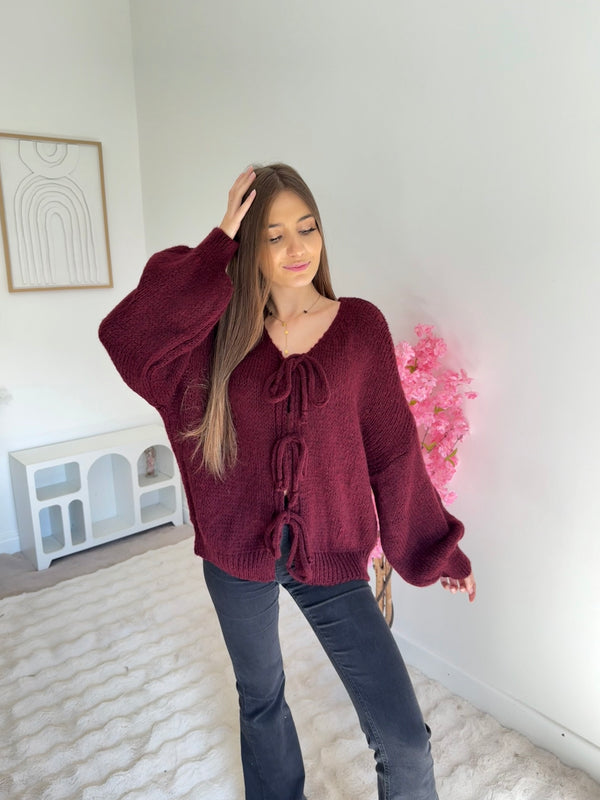 Pull Alya Bordeaux
