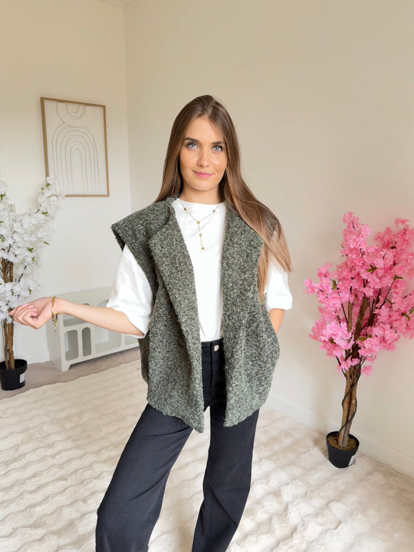Veste sans manches Jade kaki