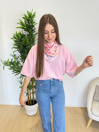 T-shirt avec foulard