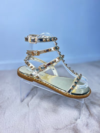 Elsa gold sandals