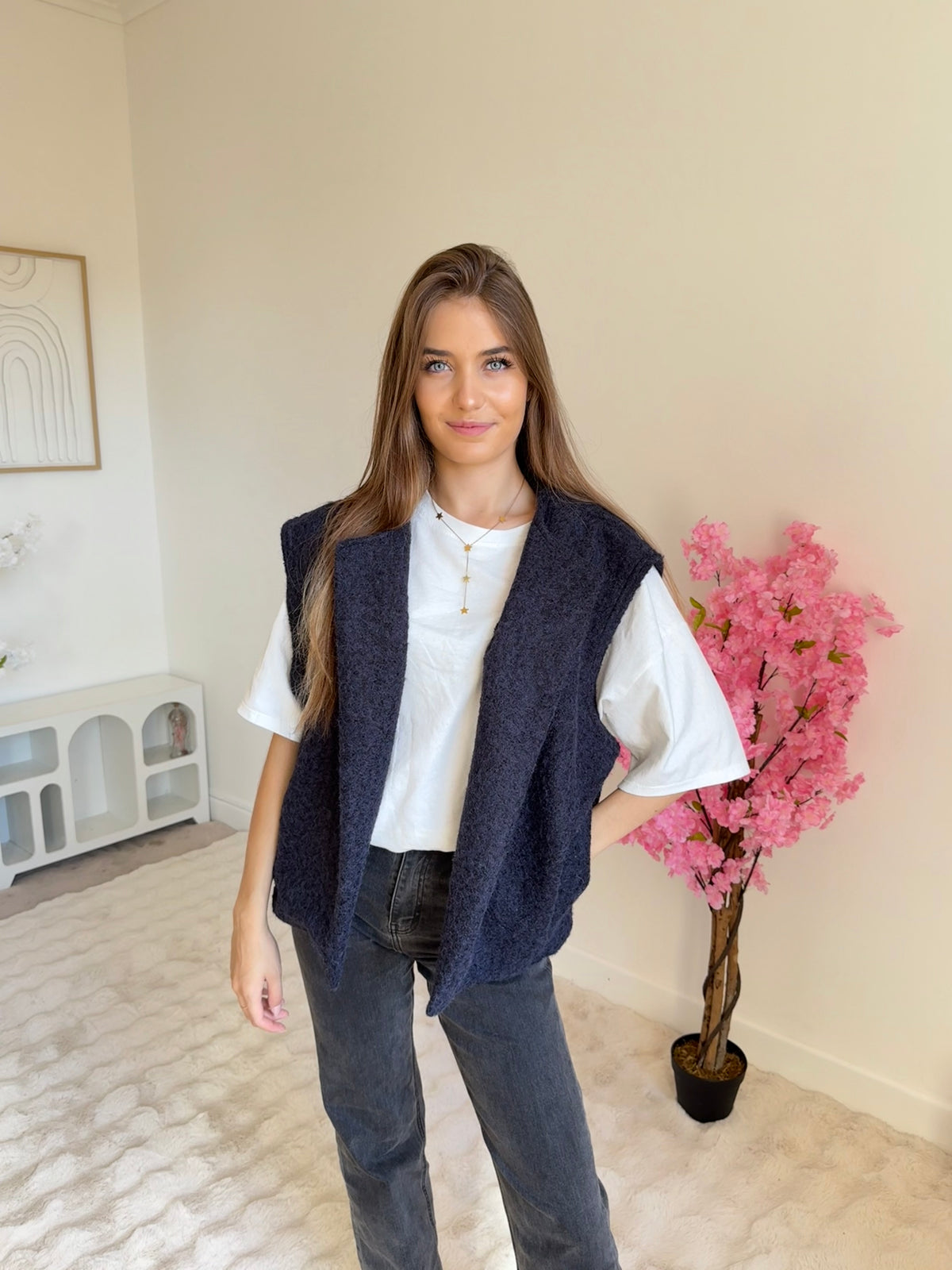 Veste sans manches Jade Bleu Marine