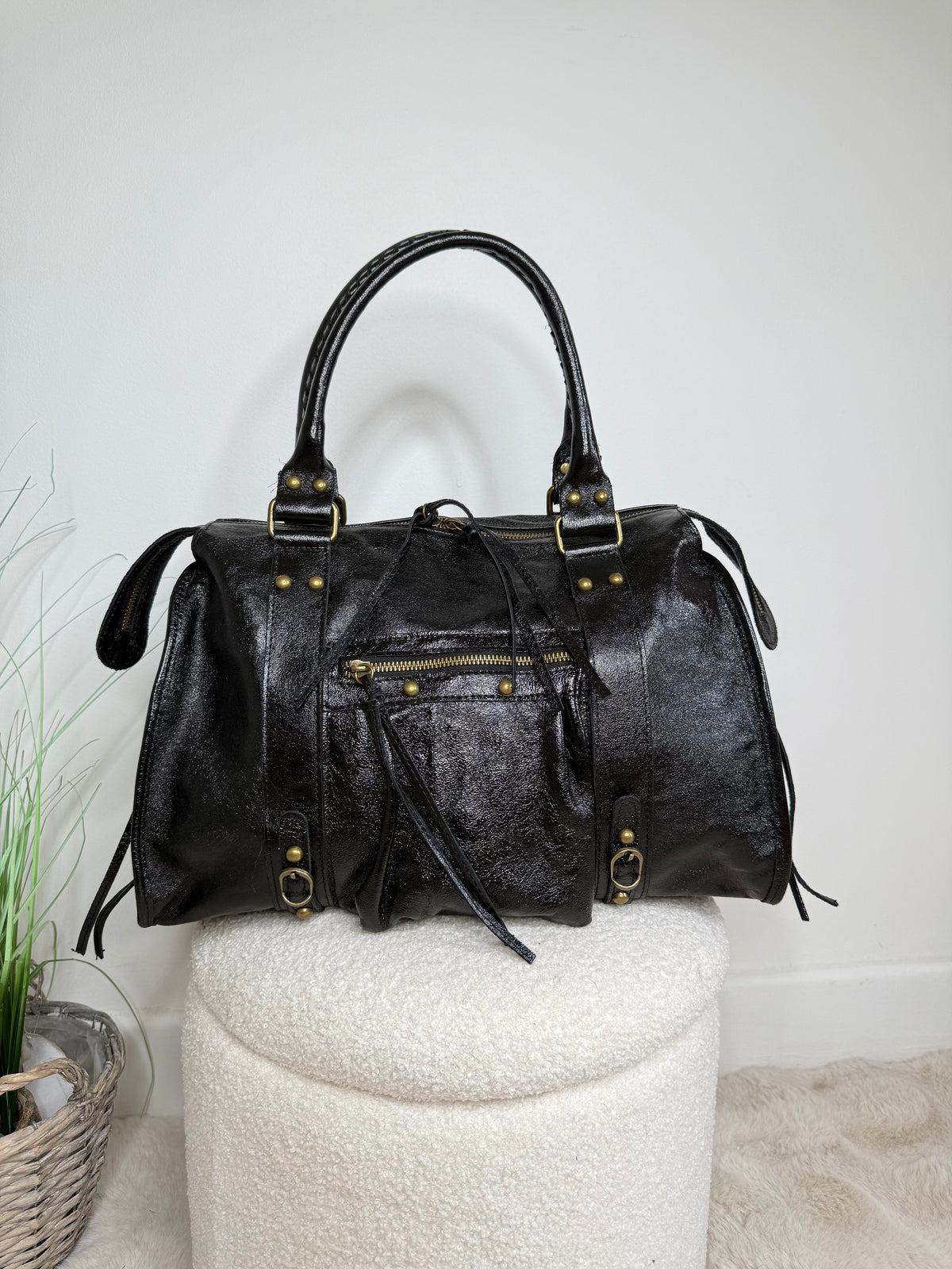 Sac Anna XXL 100% Cuir Noir