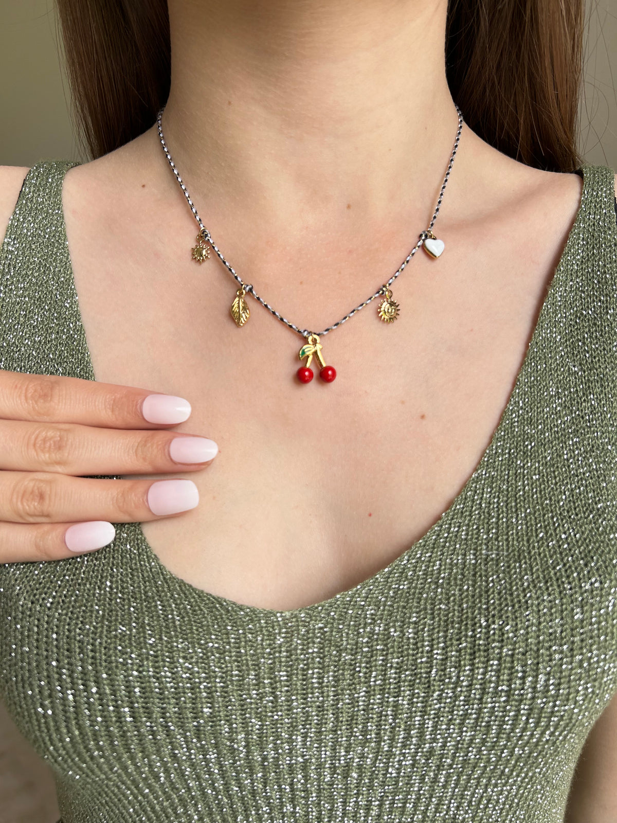 Collier breloque Iris