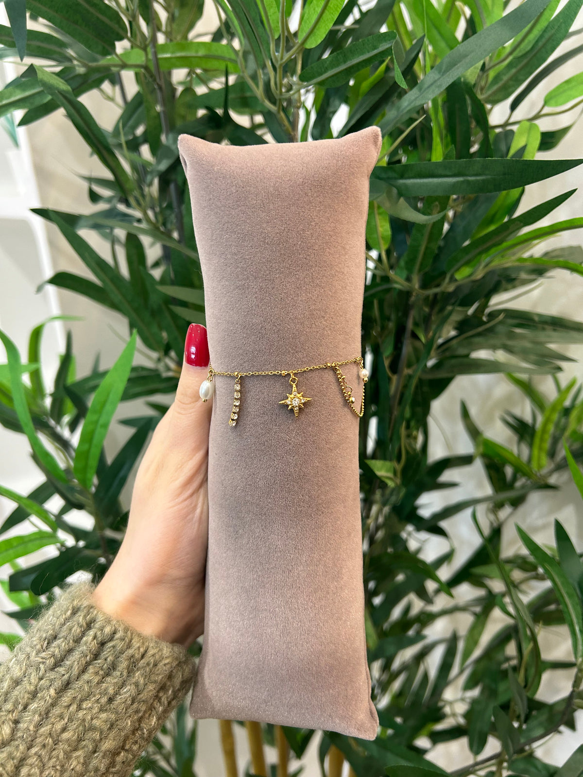 Bracelet breloque doré