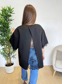 T-shirt dos en dentelle