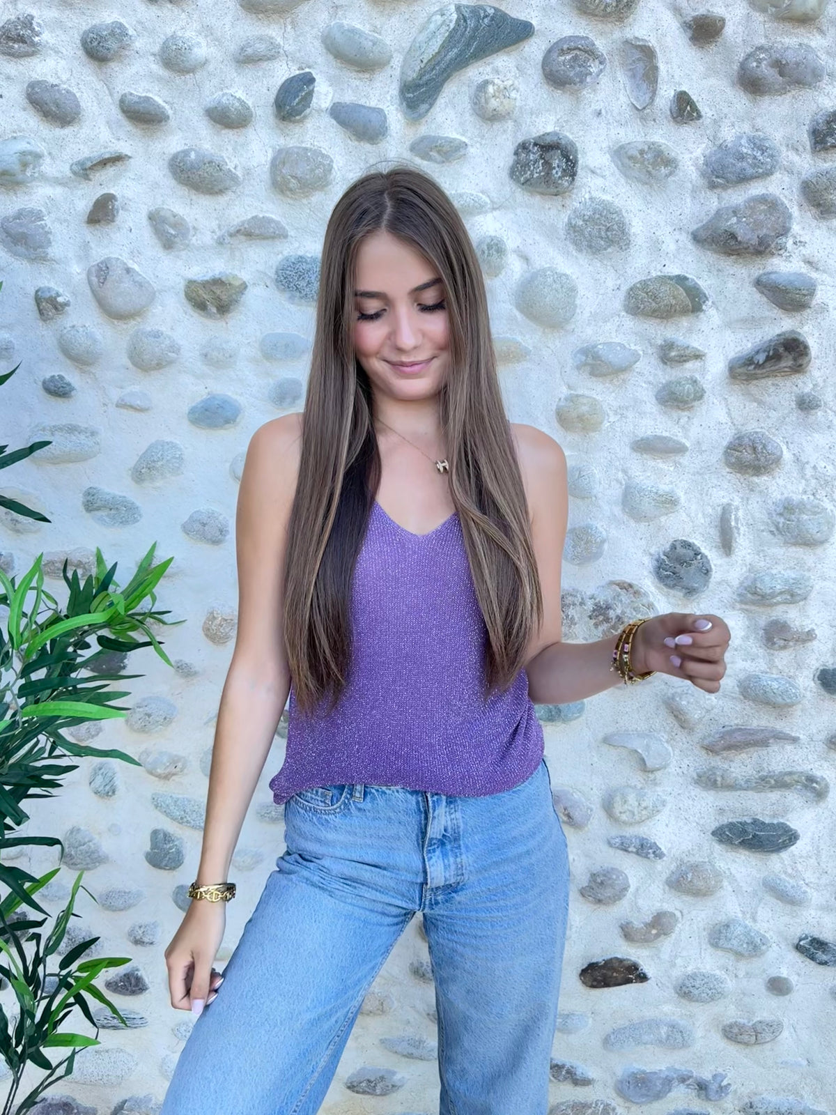 Débardeur à paillettes