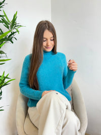 Pull col montant en Alpaga