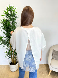 T-shirt dos en dentelle