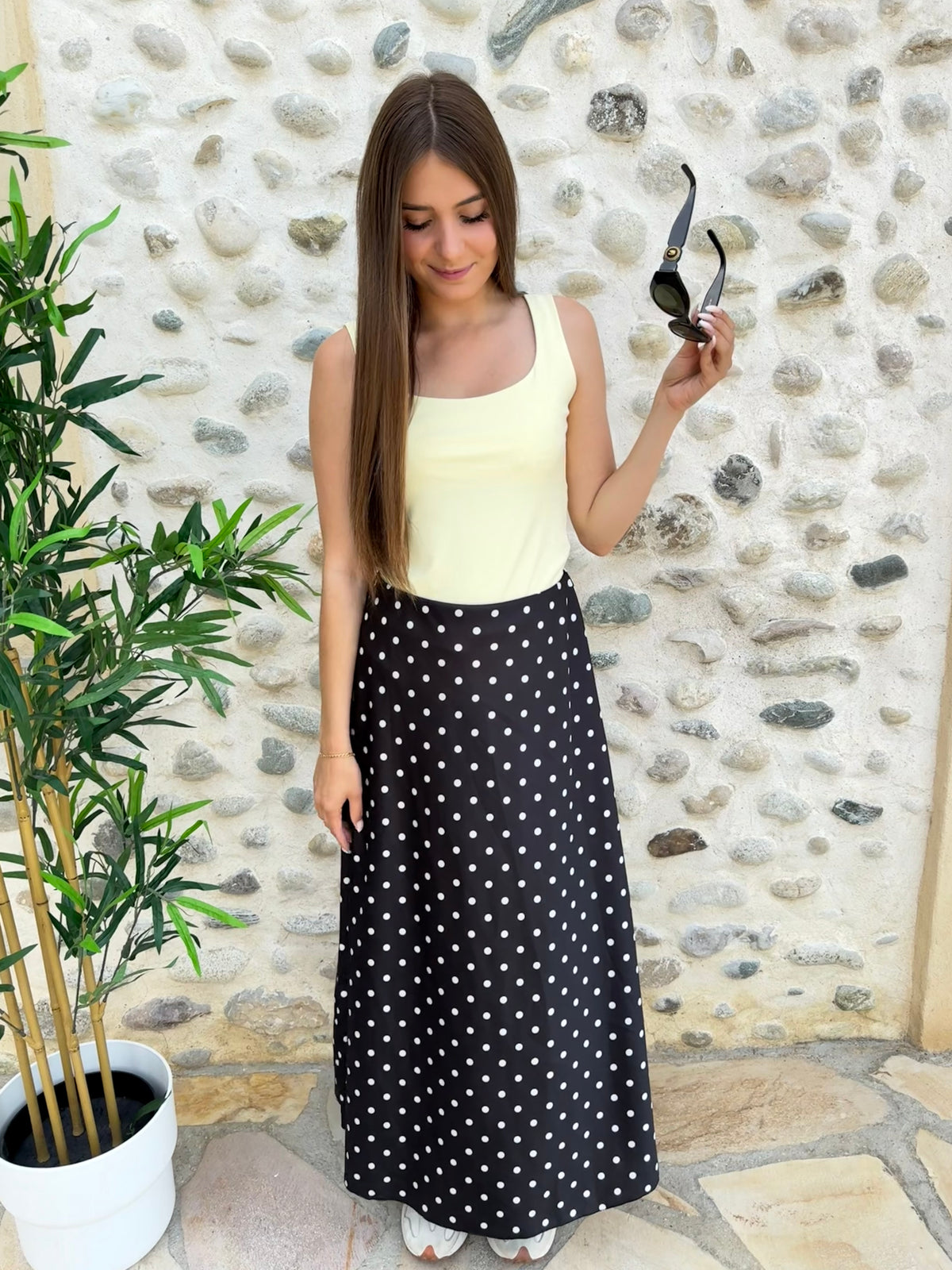 Jupe à pois