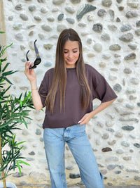 T-shirt cœur en dentelle