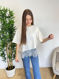 T-shirt en dentelle Tia