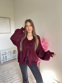 Pull Alya Bordeaux