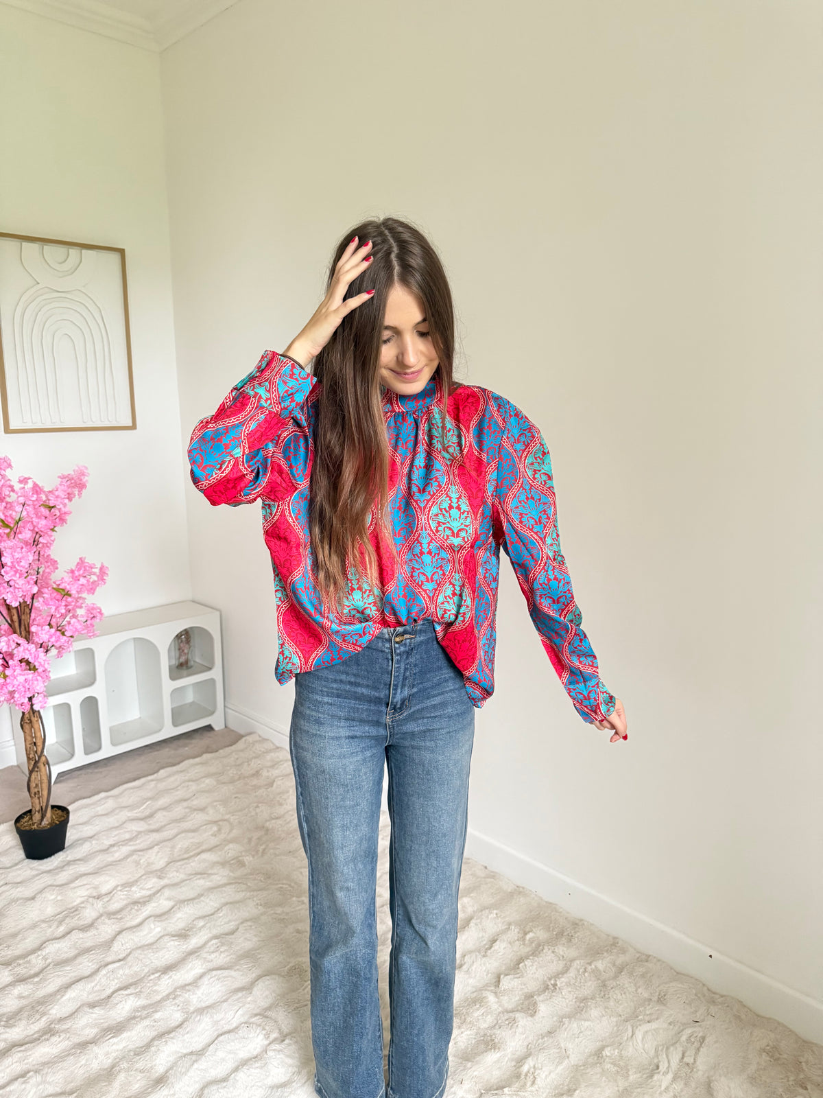 Blouse à motifs