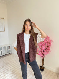 Veste sans manches Jade Choco