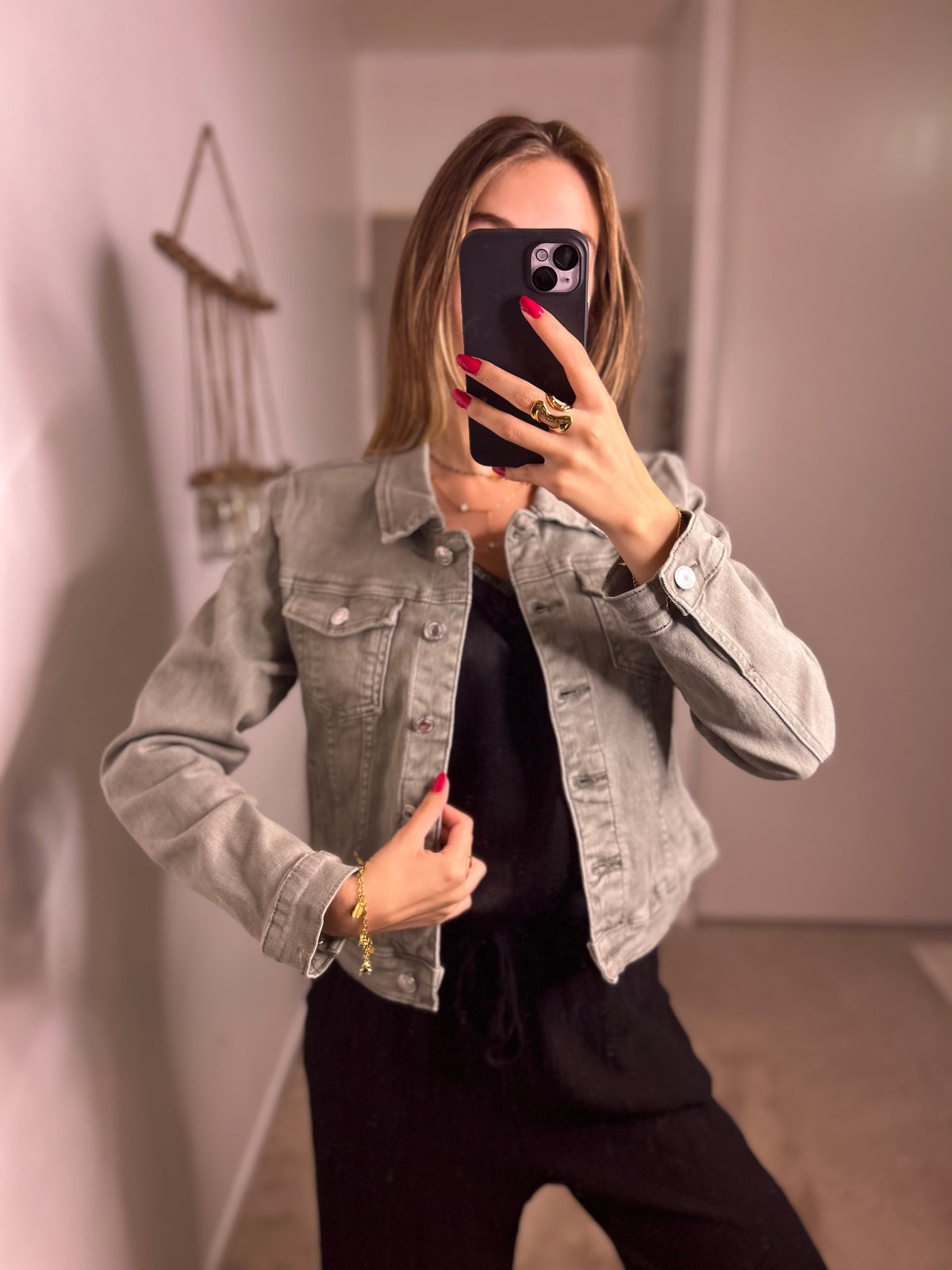 Khaki Denim Jacket