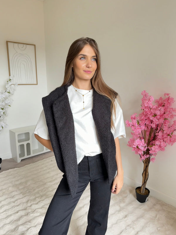 Veste sans manches Jade noir