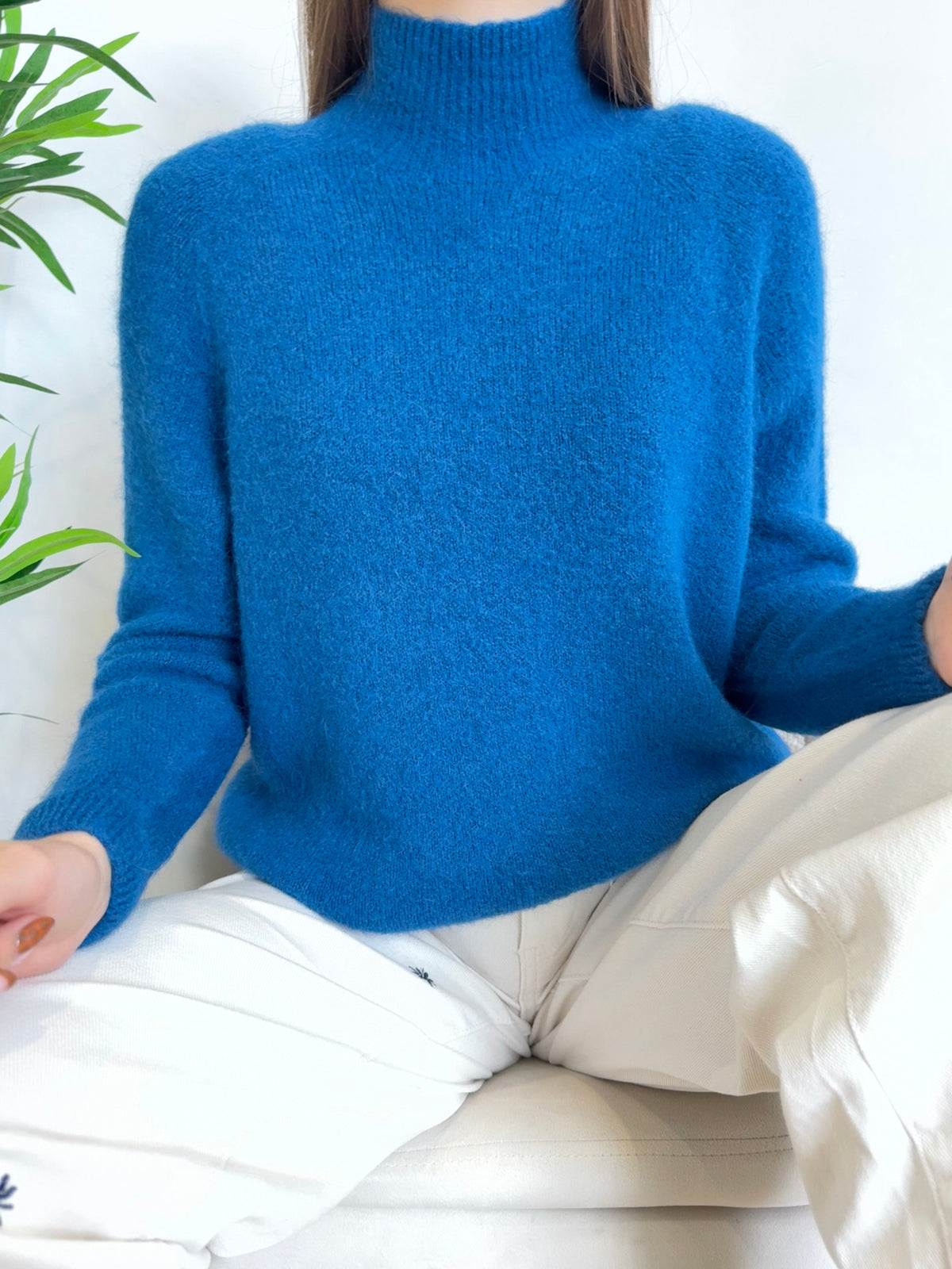 Pull col montant en Alpaga