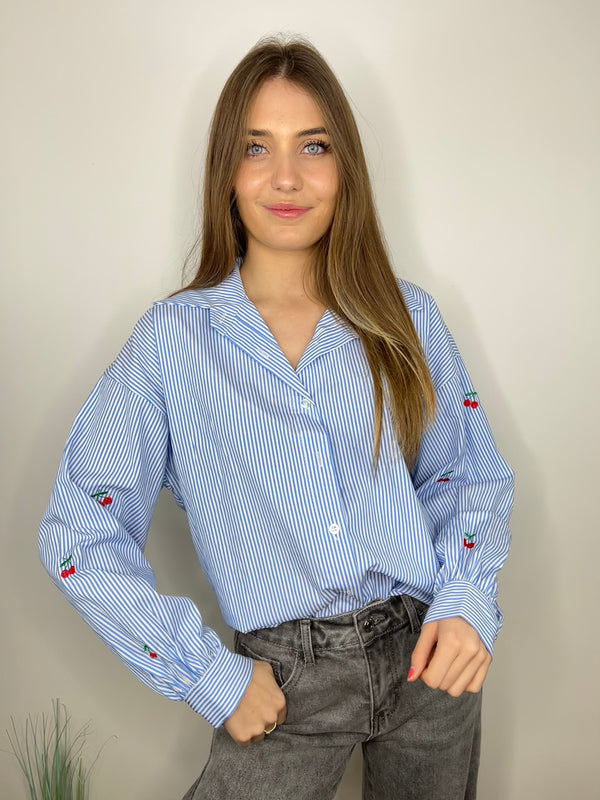 Blouse Cerise bleu