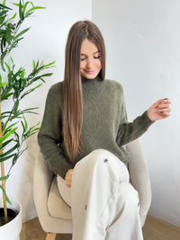 Pull col montant en Alpaga