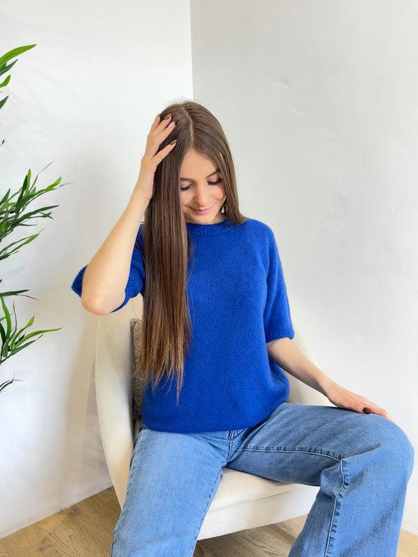 Pull sans manche en alpaga