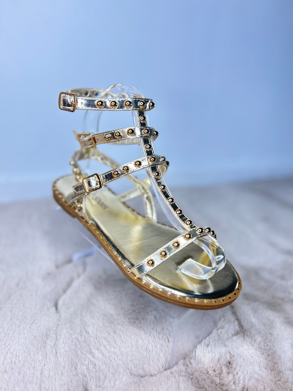 Elsa gold sandals