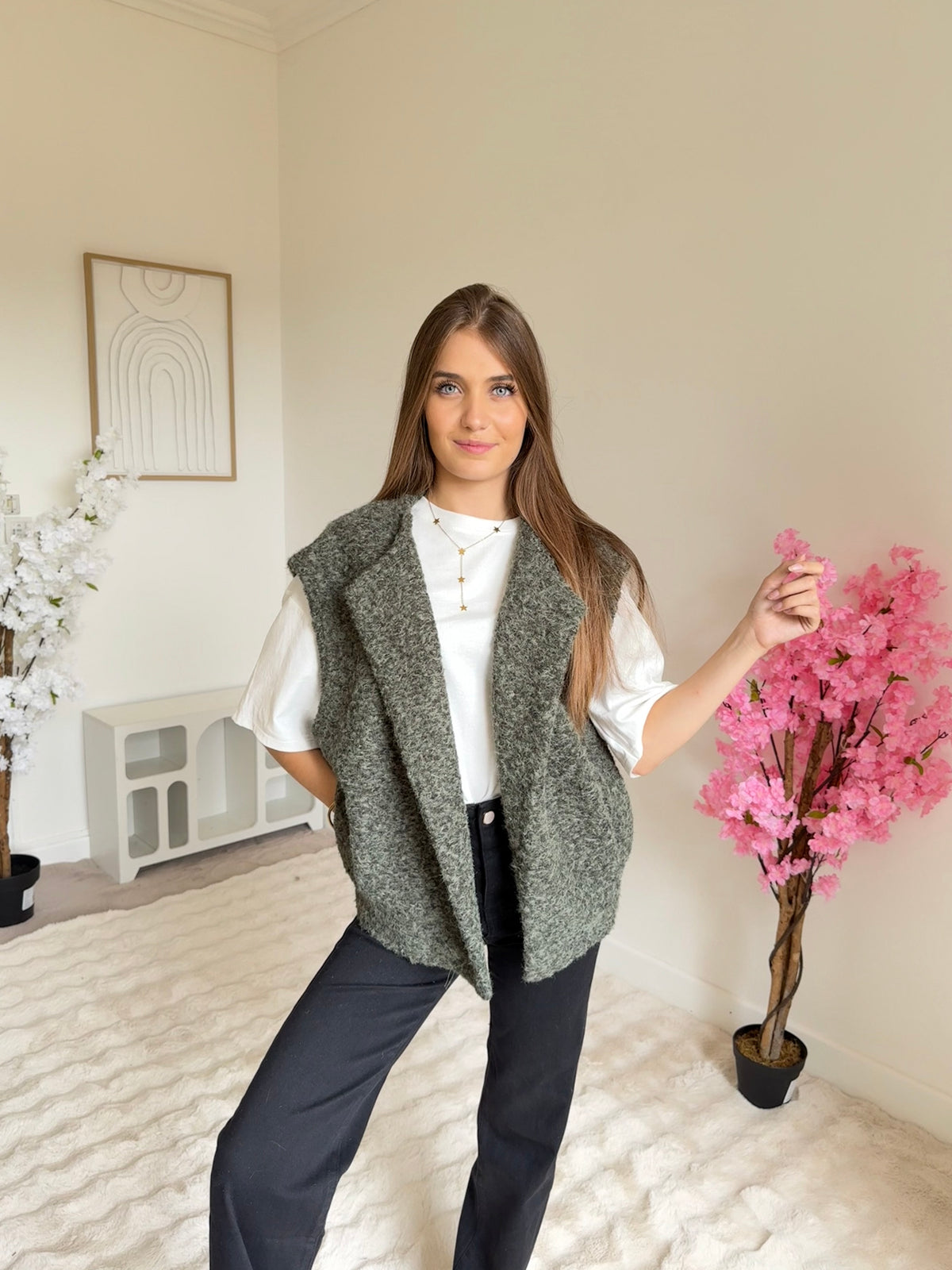 Veste sans manches Jade kaki